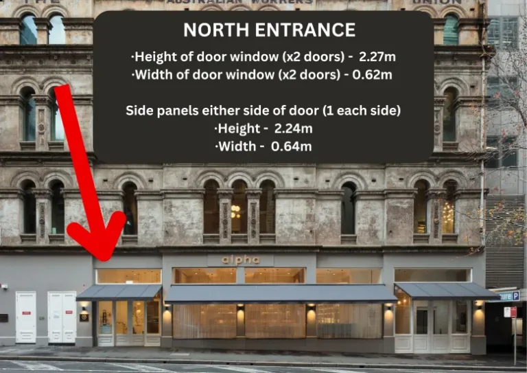 north entrance measurements png Dedes Group